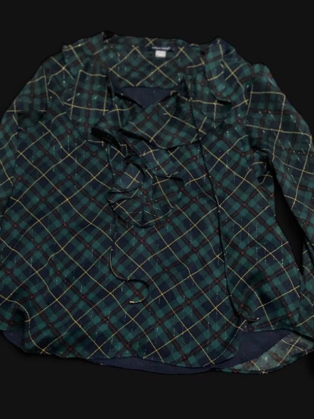 Tommy Hilfiger Green Plaid Button-Up Shirt